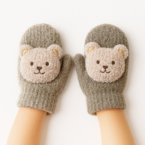 Βρεφικά Γαντάκια Grey bear_85547